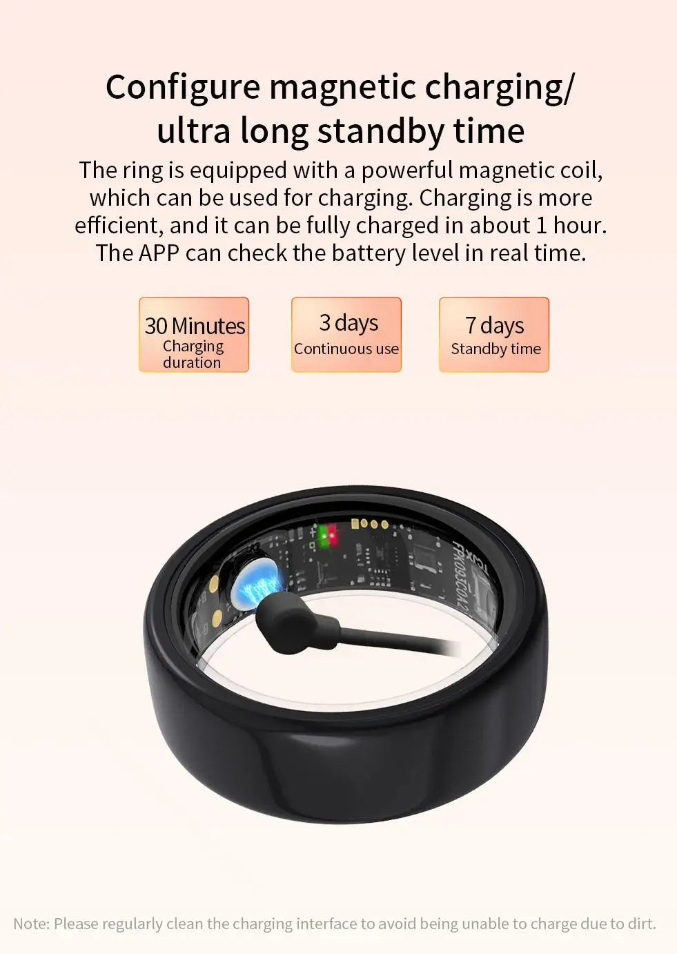 2025 New Smart Ring Blood Pressure Sleep Health Monitoring Multi-sport Modes smartring IP68 Waterproof Remote Care For Men Women