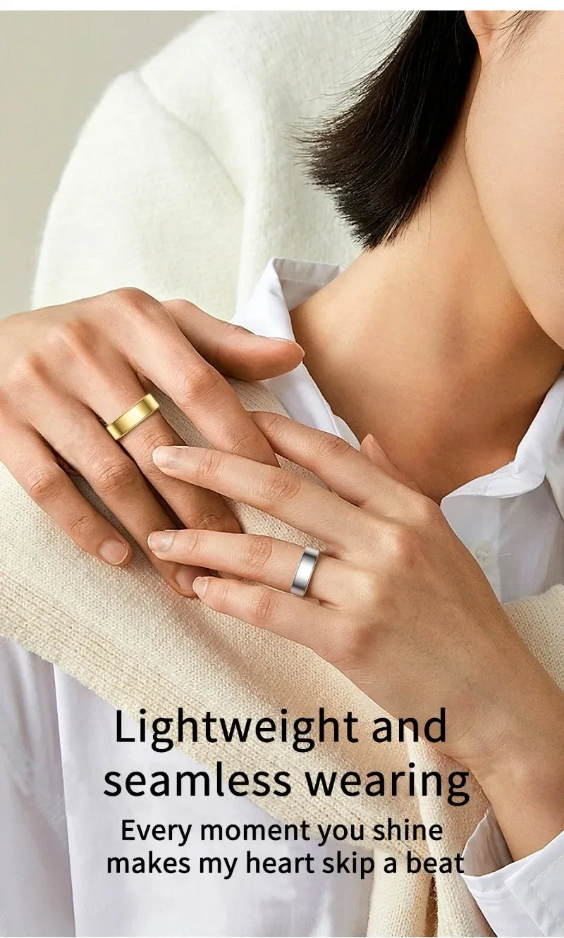 Smart Rings Steps Heart Rate Blood Oxygen Saturation Sleep Distance Calories IP68 Smart Ring Waterproof Multi-sport Mode Tracker