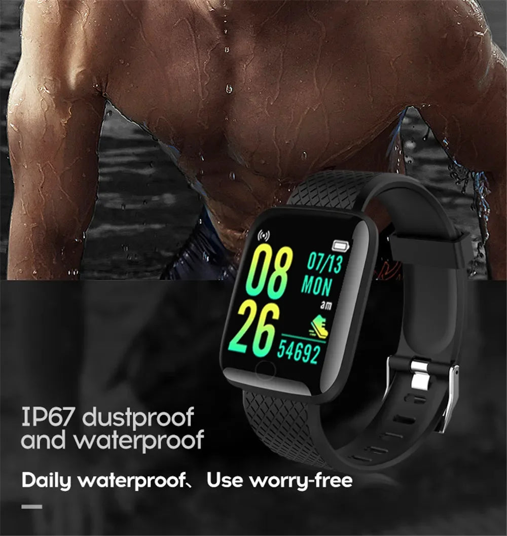 Smart Watch 2025 Model: Full Touch Screen IP67 Waterproof Fitness Tracker Bluetooth Sport Bracelet Android iOS Men Women
