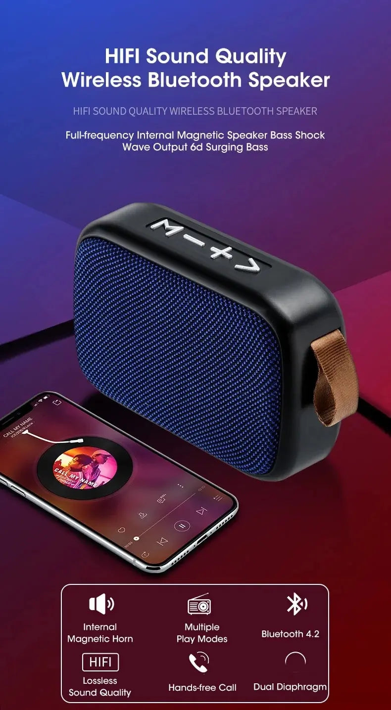 New Wireless Speaker Outdoor Portable Subwoofer Mini Speaker Home Cloth Card Speaker