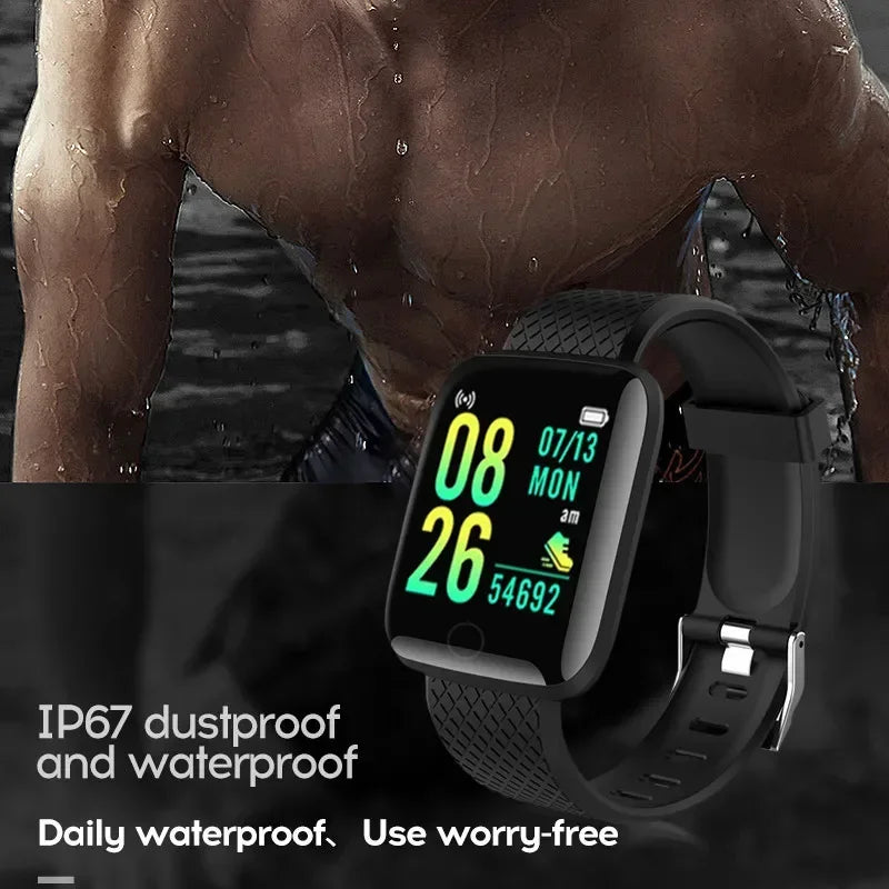 Smart Watch 2025 Model: Full Touch Screen IP67 Waterproof Fitness Tracker Bluetooth Sport Bracelet Android iOS Men Women