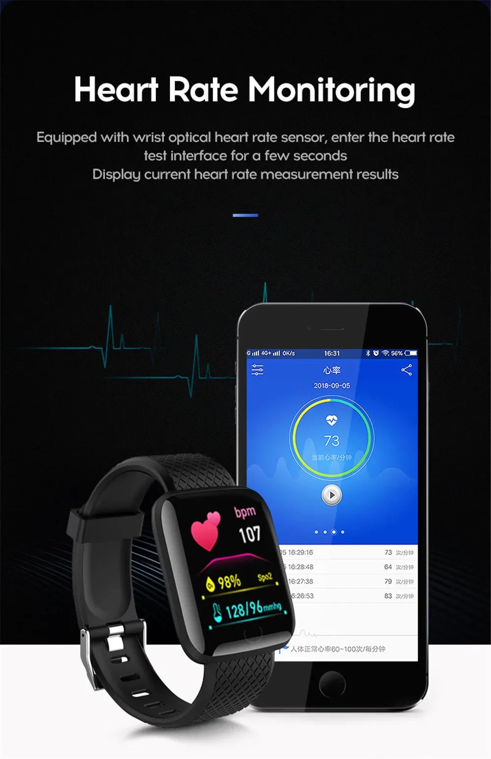 Smart Watch 2025 Model: Full Touch Screen IP67 Waterproof Fitness Tracker Bluetooth Sport Bracelet Android iOS Men Women