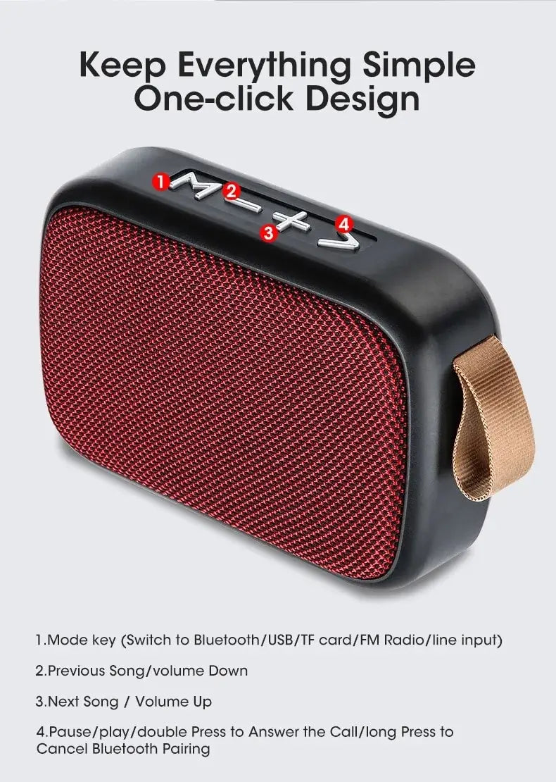 New Wireless Speaker Outdoor Portable Subwoofer Mini Speaker Home Cloth Card Speaker