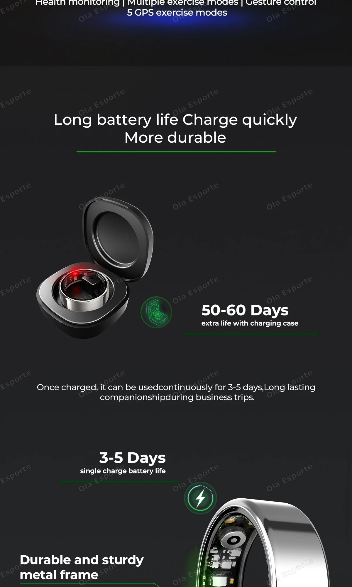 2025 New Smart Ring Heart Rate Blood Pressure Sleep Monitoring Motion Tracking IP68 Waterproof Men Women Smart Ring Holiday Gift
