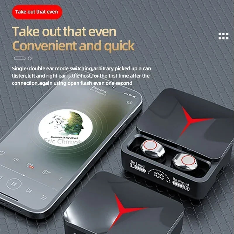 Original TWS M90 Wireless Headphones Gaming Earphone Bluetooth 5.3 Sport Earbuds Music Headset For iphone Xiaomi Free Shipping