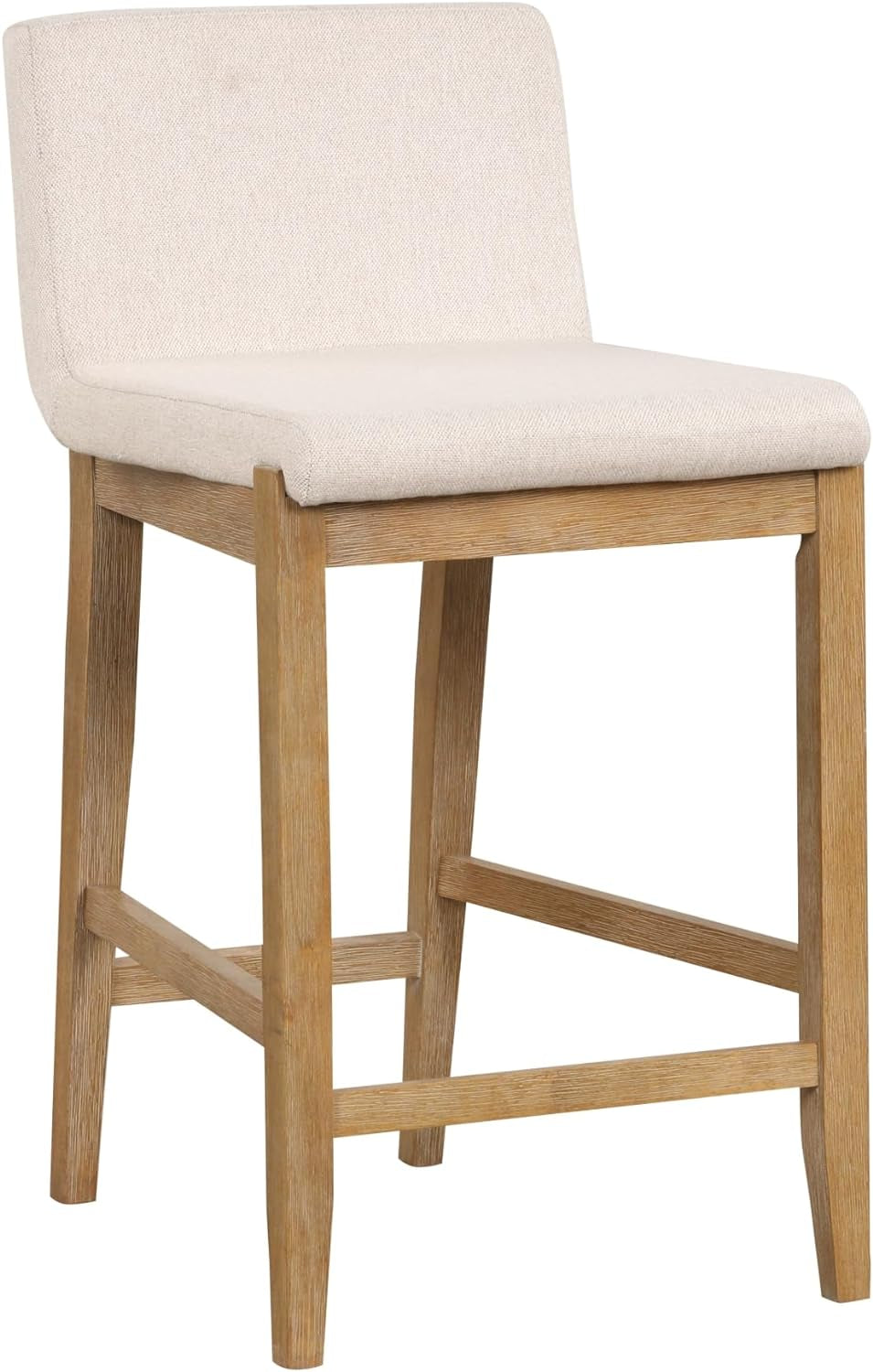 Gracie Modern Counter Height Bar Stool with Back, Counter Stool