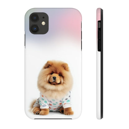 Fluffy Chow Chow Dog Touch Case for iPhone with Wireless Charging