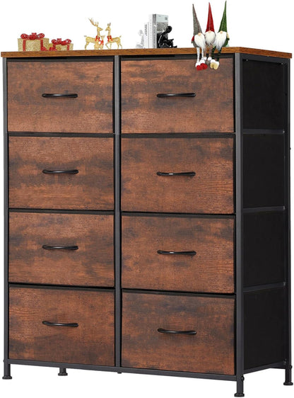 Dresser for Bedroom with 8 Drawers, Clothes Drawer Fabric Closet