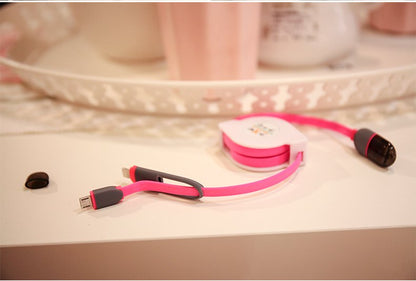 Retractable 2-in-1 Charging Cable