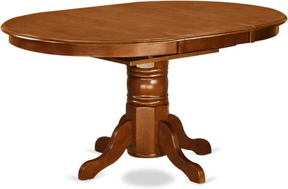 AVT-SBR-TP Avon Kitchen Dining Table - an Oval Wooden Table Top with