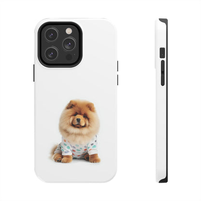 Fluffy Chow Chow Dog Touch Case for iPhone with Wireless Charging