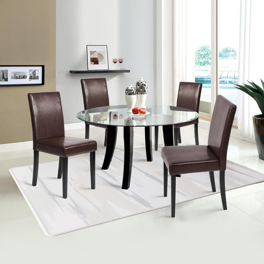 Dining Chairs Set of 4, Dining Room Chairs Kitchen Chairs,Side PU