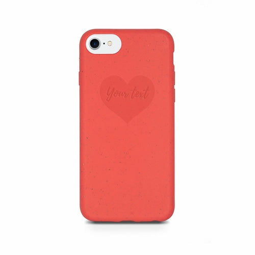 Biodegradable Personalized Phone Case - Red