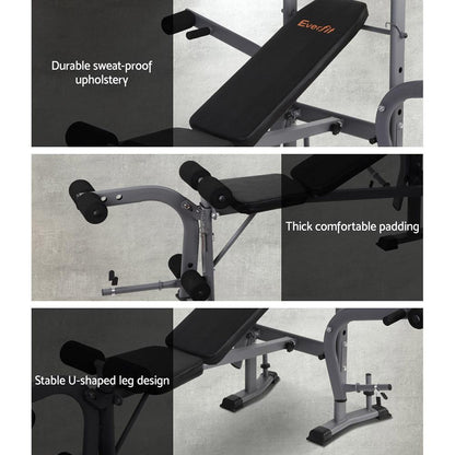 Everfit Weight Bench 8 in 1 Bench Press Adjustable Home Gym Station