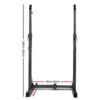 Everfit Weight Bench Adjustable Squat Rack Home Gym Equipment 300kg