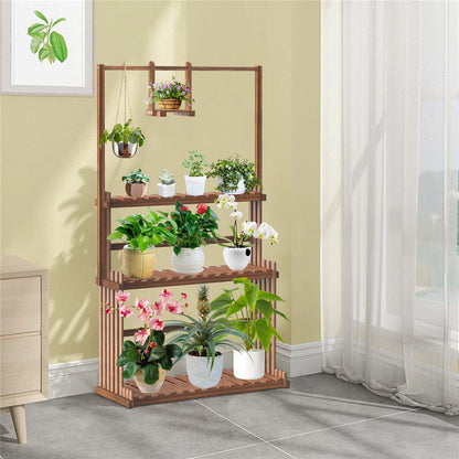 3 Tier Wooden Plant Home Decor Stand