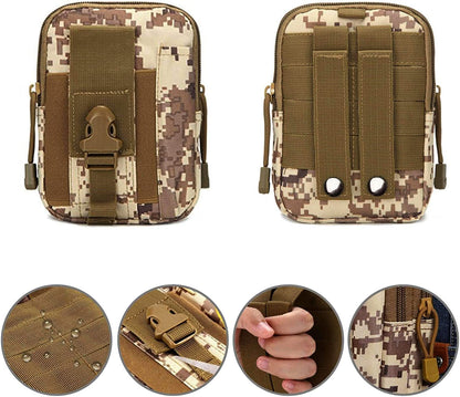 Tactical MOLLE Pouch & Waist Bag for Hiking & Outdoor Activities