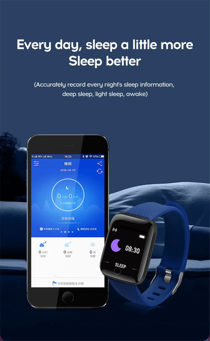 Smart Watch 2025 Model: Full Touch Screen IP67 Waterproof Fitness Tracker Bluetooth Sport Bracelet Android iOS Men Women