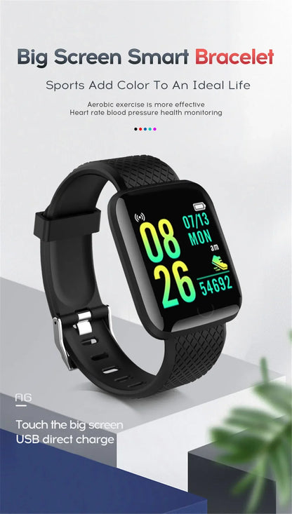 Smart Watch 2025 Model: Full Touch Screen IP67 Waterproof Fitness Tracker Bluetooth Sport Bracelet Android iOS Men Women