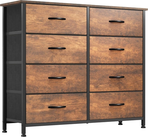 8 Drawers Fabric Dresser, Furniture Storage Tower Cabinet, Organizer