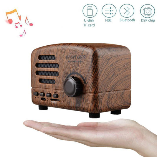 Retro Wireless Mini Speakers Stereo Bluetooth Speakers