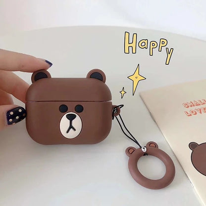 3D Rabbit AirPods Pro Case Cute Bear AirPods Case