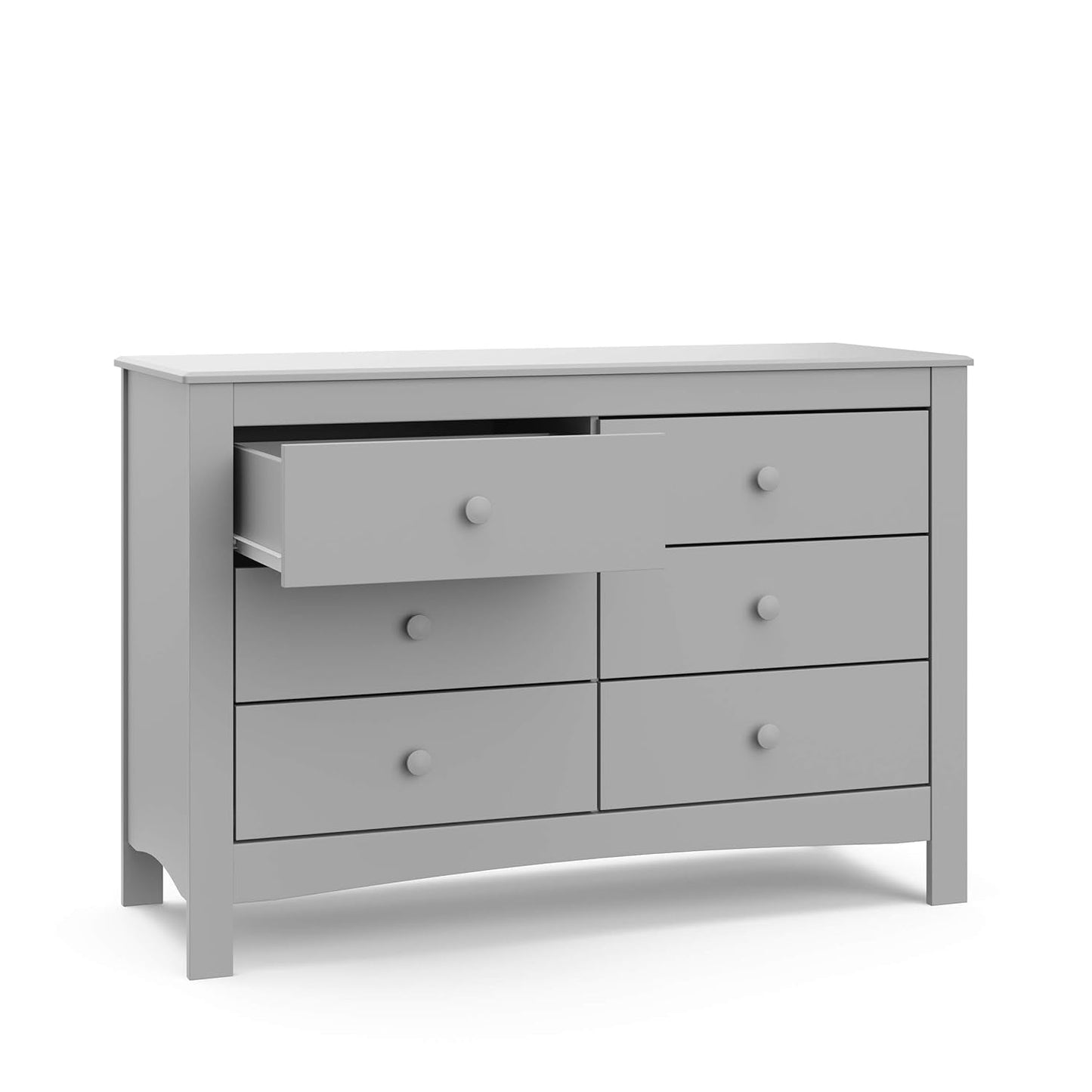 Noah 6 Drawer Double Dresser (Pebble Gray) - GREENGUARD Gold