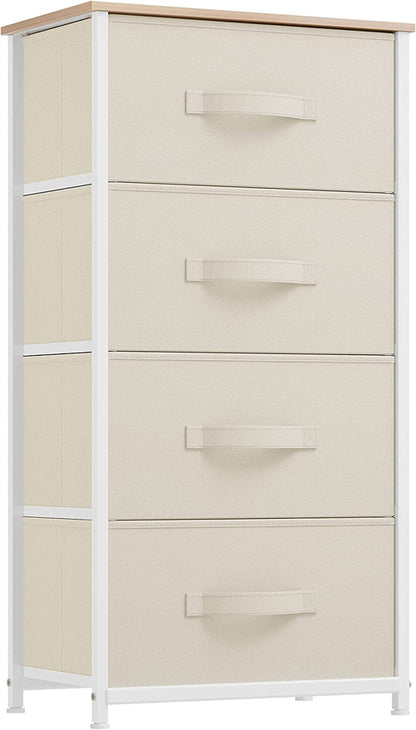 4-Drawer Fabric Dresser, Dresser for Bedroom, Living Room, Hallway,