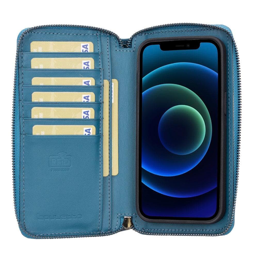 Detachable Leather Zipper Wallet Cases for Apple iPhone 13 Series