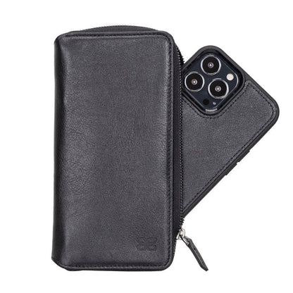 Detachable Leather Zipper Wallet Cases for Apple iPhone 13 Series