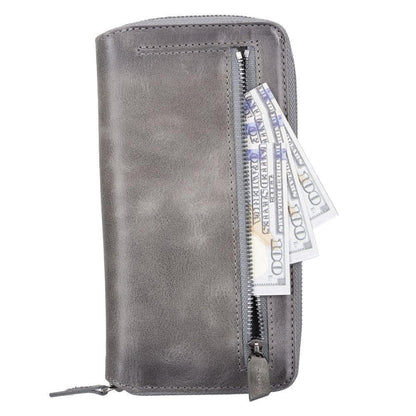 Detachable Leather Zipper Wallet Cases for Apple iPhone 13 Series